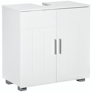 Dulap de baie sub chiuveta Kleankin, 60l x 30A x 60H cm, MDF, Alb
