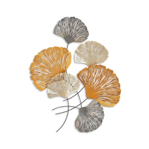 Panou metalic decorativ perete 3D Deco Art Studio Casa, 100 x 75 cm, Auriu