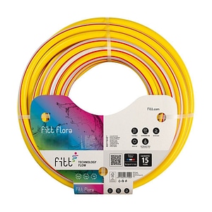 Furtun gradina Fitt, insertie textila, cu sistem anti-incurcare, flexibil, 25 mm, rola 25 m