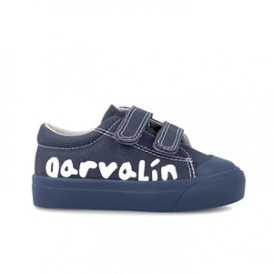 Tenisi copii Garvalin, Canvas, Marime 30, Inchidere velcro, bleumarin