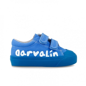 Tenisi copii Garvalin, Canvas, Marime 21, Inchidere velcro, albastru