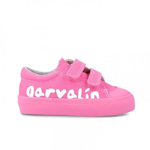 Tenisi copii Garvalin, Canvas, Marime 25, Inchidere velcro, roz