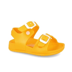 Sandale pentru copii Garvalin, Din cauciuc, Marime 21, Inchidere cu capse si catarame, Amarillo
