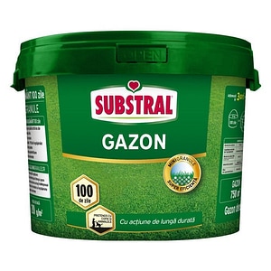 Ingrasamant pentru gazon Substral, cu actiune prelungita, asigura hranirea optima, granule, 15 kg