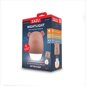 Lampa de veghe Zazu Kids, senzor de lumina, Benny the Bear, Maro