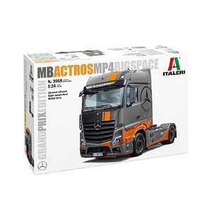 Macheta automodel de construit Camion si remorca Mercedes Benz Actros MP4 Big Space Grand Prix Edition Scara 1:24 Italeri 3968