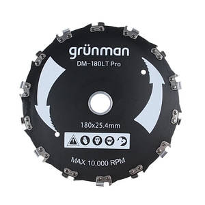 Disc motocoasa Grunman, confectionat din otel, diametrul de 180 mm