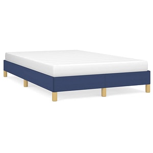 Cadru de pat vidaXL fara saltea Albastru 120x190 cm tesatura