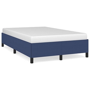 Cadru de pat vidaXL fara saltea Albastru 120x190 cm tesatura
