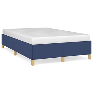 Cadru de pat vidaXL fara saltea Albastru 120x190 cm tesatura