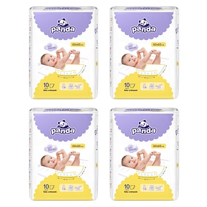 Aleze cearceaf absorbant PANDA, 60x60 cm, 40 buc
