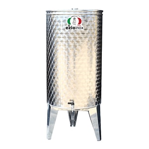 Butoi Inox pentru Tuica EZIO INOX, Distilate, 145 Litri, cu Dop Filetat