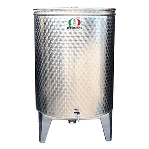 Butoi Inox pentru Tuica EZIO INOX, Distilate, 500 Litri, cu Dop Filetat