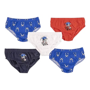 Set 5 perechi chiloti baieti Sonic, Multicolor, 128-140 cm, 8-10 ani