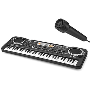 Orga electronica copii, 61 clape,instrument multifunctional, microfon inclus