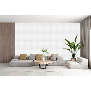 Panel autoadeziv Atria, model caramida alba, Z-Z101, 70 x 77 cm