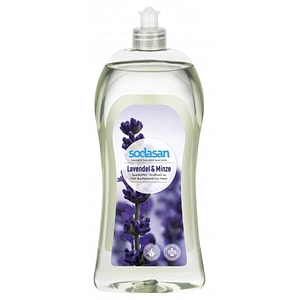 Detergent vase lichid Sodasan, Bio, Cu lavanda si menta, 1l