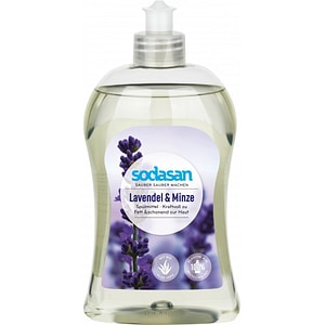 Detergent vase lichid Sodasan, Bio, Cu lavanda si menta, 500 ml 