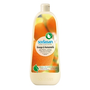 Detergent vase lichid Sodasan, Bio, Cu balsam si portocala, 1l