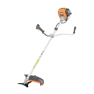 Motocoasa pe benzina O'Mac,  4 timpi,  putere maxima de 1.9 CP,  1.4 kw,  turatia maxima 9500 rpm,  demaror manual cu Easy start