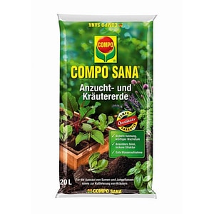 Pamant pentru toate tipurile de rasaduri Compo,  componente de baza turba si perlit,  PH 5.0 - 6.5, 20 l
