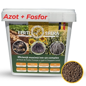 Ingrasamant Complex NP cu Azot si Fosfor - Ferti Sfera 64, 18% N, 46% P2O6,Efect100Zile, 10 Kg