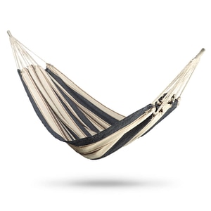 Hamac Malaga, pentru doua persoane, Gradina sau Curte, 200 x 160 cm, Albastru si Alb