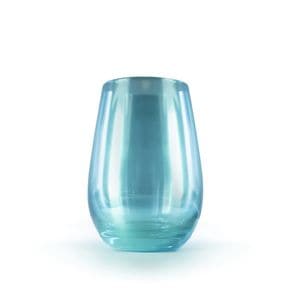 Set pahare oblice Stolzle, linia Mirrors, 465 ml, 6 piese, cristalina, turcoaz