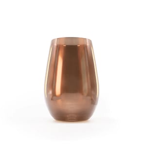 Set pahare oblice  Stolzle, linia Mirrors, 465 ml, 6 piese, cristalina, maro