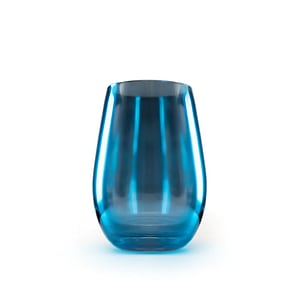 Set pahare oblice Stolzle, linia Mirrors, 465 ml, 6 piese, cristalina, albastru