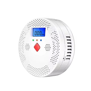 Detector inteligent de monoxid de carbon Tuya WiFi, operat cu baterii 2 x AA, afisaj digital, 85db, monitorizare in timp real