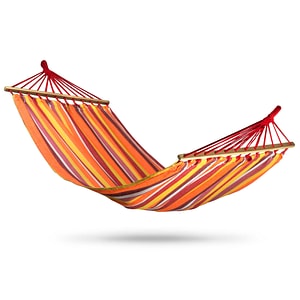 Hamac Bahama, pentru o persoana, Gradina sau Curte, 200 x 100 cm, Rosu