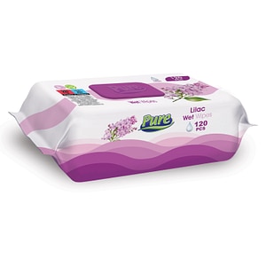 Servetele umede Pure, Liliac, 120buc/pachet