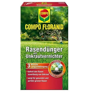 Ingrasamant gazon Compo, granulat, contine si erbicid, suprafata de acoperire 100mp, perioada mai-august, 3 kg