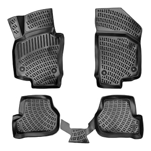 Set 4 piese Covorase Auto Cauciuc UMBRELLA Pentru Seat Leon II 2005-2012