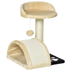Ansamblu de joaca pentru pisici Pawhut, 36 cm x 36 cm x 44 cm, Sisal, Bej