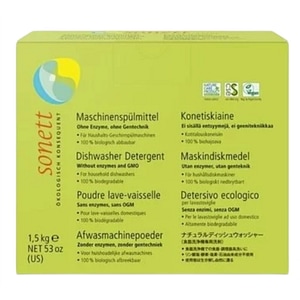 Detergent vase praf Sonett, Ecologic, Pentru masina de spalat vase, Ingrediente din plante, 1.5kg