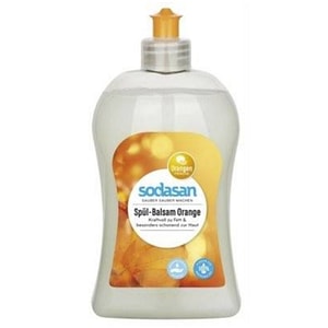 Detergent vase lichid Sodasan, Bio, Cu portocala, Pentru spalare manuala, 500 ml
