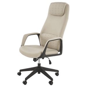 Scaun directorial HM Razor DRIMUS, piele ecologica, mecanism multiblock, tetiera integrata, sarcina maxima 120 kg, bej