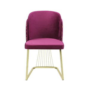 Scaun dining Ilona, Bordo/Gold