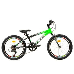 Bicicleta copii DHS Terrana 2023, 20 Inch, Negru/Verde