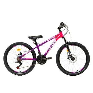 Bicicleta copii DHS Terrana 2423, 24 Inch, Violet/Roz
