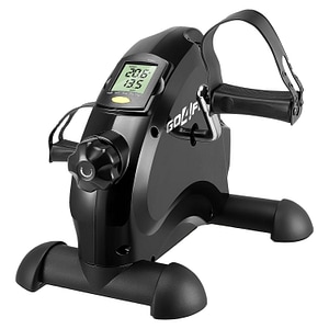 Mini Bicicleta Fitness GO4FIT GF510, Reglabila, 15 Niveluri, Greutate 3.2 kg, Ecran LCD, Timp, Distanta, Repetari, Odometru, Calorii, Viteza, Exercitii intretinere, Maner