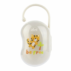 Cutie pentru doua suzete Chicco Be Free, fara BPA, +0 luni, Bej