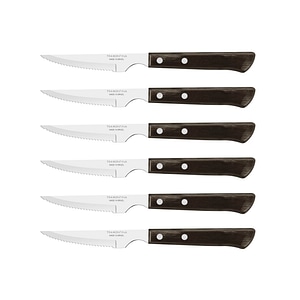 Set 6 cutite friptura / pizza Tramontina 29899173, model spaniol, maro 