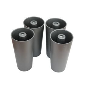 Set 4 picioare plastic, 45x140 mm, Gri