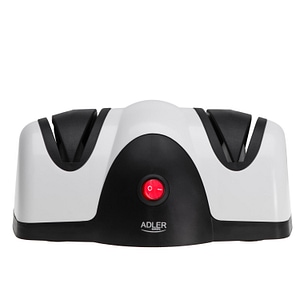 Ascutitor de cutite electric Adler AD4518, 2 trepte, 40 wati, alb/negru