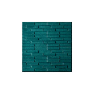 Panou autoadeziv Atria, model caramida catifea verde, MR01-01, 70 x 70 x 0.6 cm