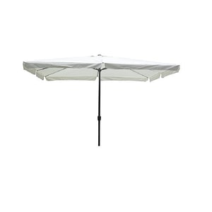 Umbrela soare DacEnergy, structura metal, forma dreptunghiulara, dimensiuni 350 x 250 cm, alb