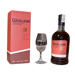 Whisky The Glenallachie 18 Ani, 46% 0.7L, Pahar Glencairn Copita Cadou